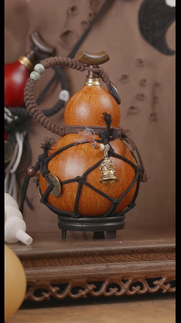 【闪购商品】260号精品天然大漆工艺防渗内胆酒葫芦~