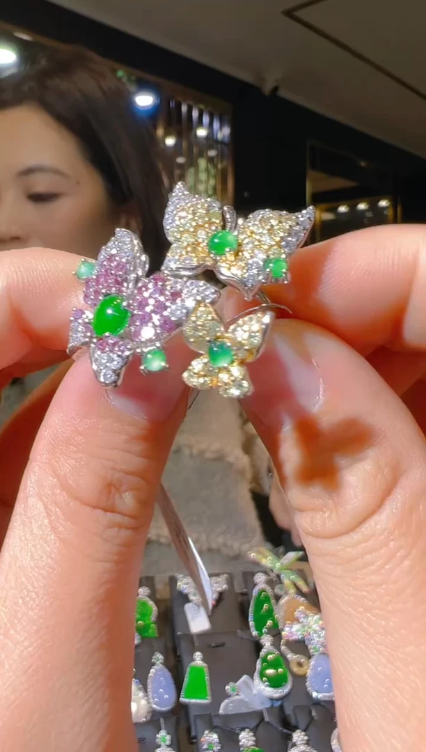 【闪购商品】翡翠戒指银S925镶嵌（多样性发货）