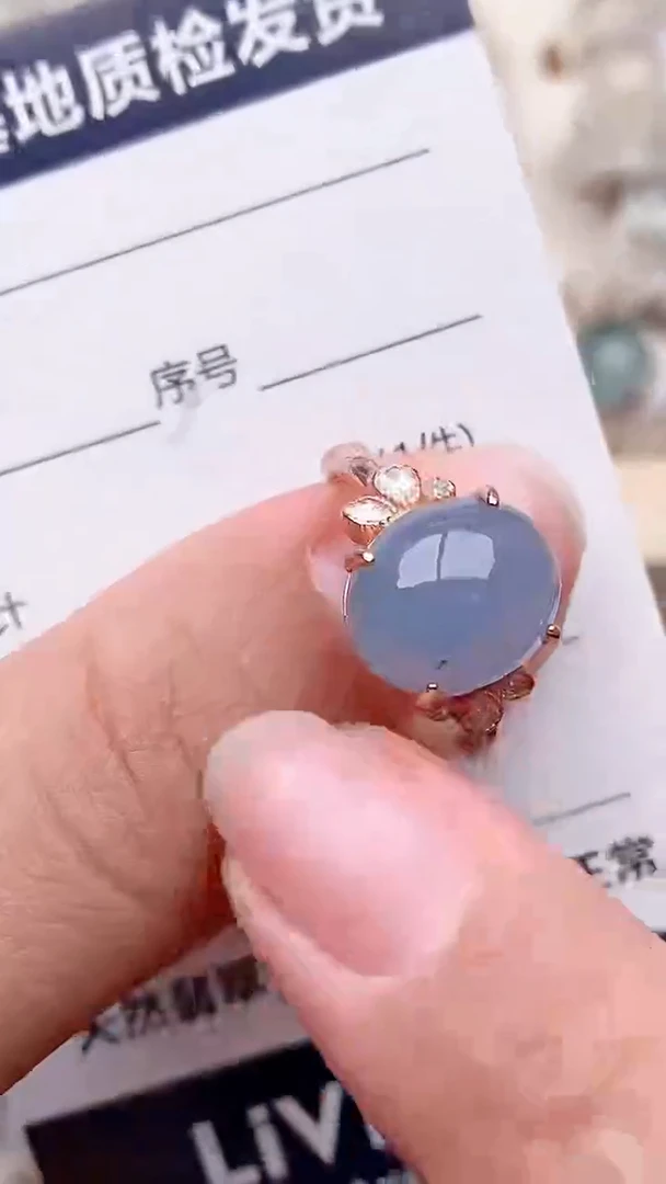 银S925镶嵌戒指翡翠1