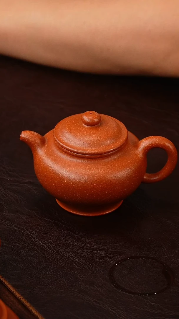 茶壶紫砂红降坡掇只225ccc