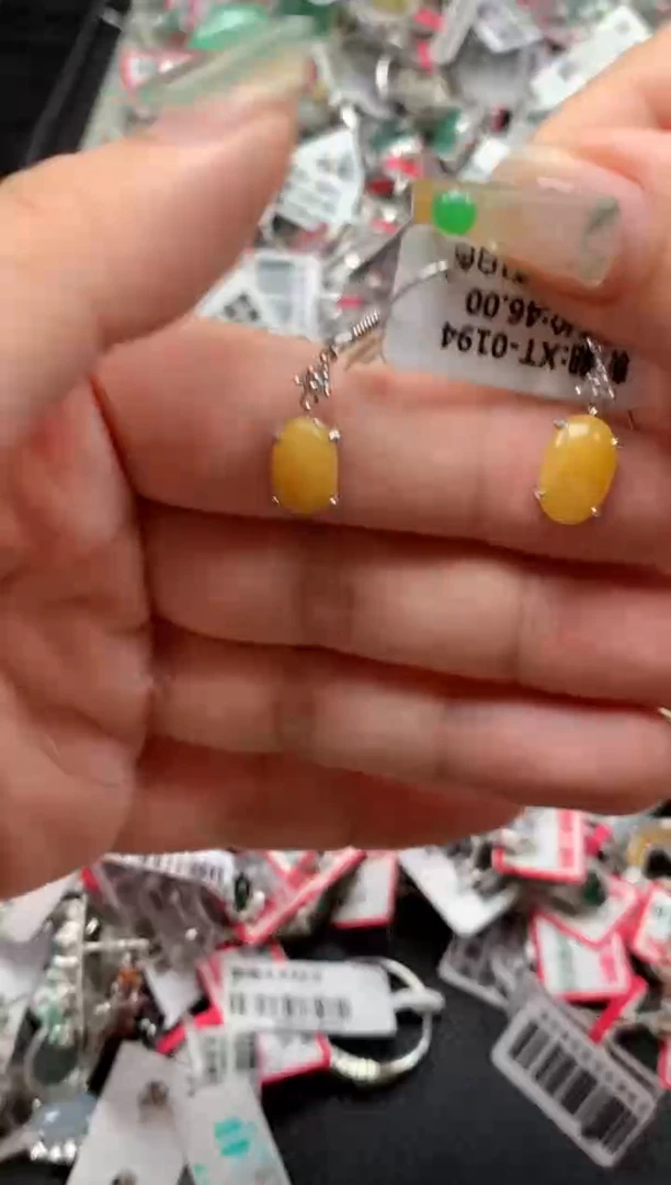 银S925镶嵌戒指翡翠天然A货缅甸翡翠