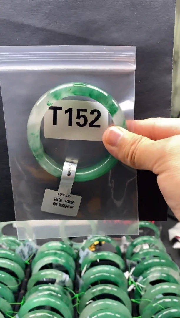 未镶嵌手镯石英质玉（非洲翠）58圈口T152