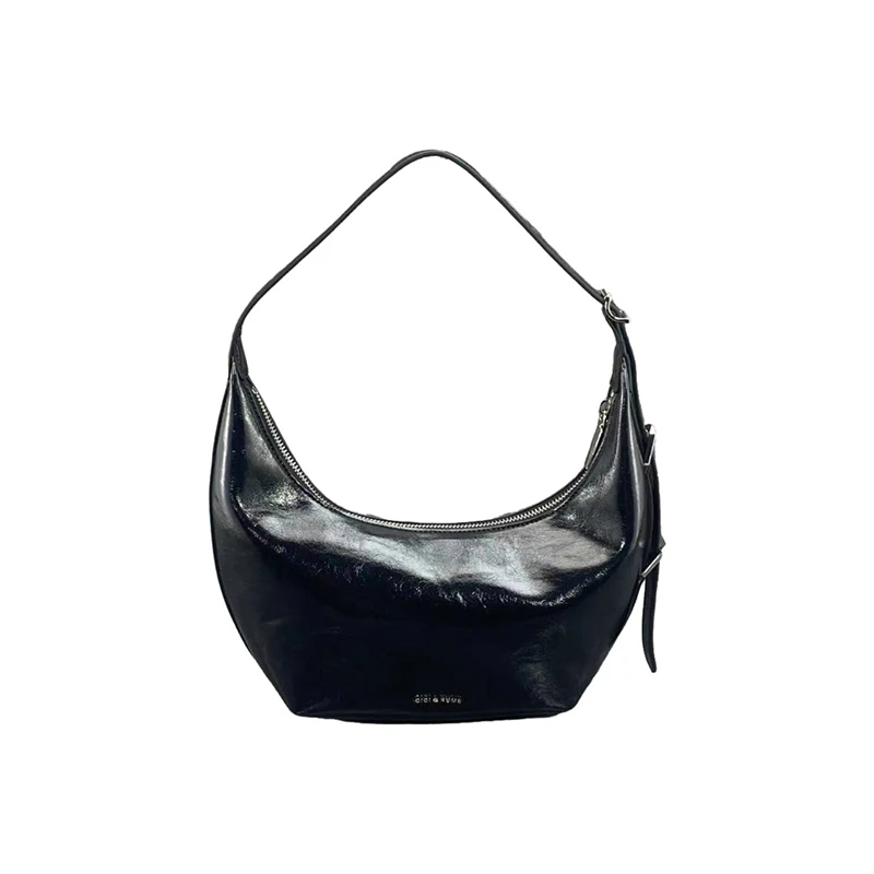 CICI&KUME包包女2025夏新款复古柔软新月包腋下包斜挎包