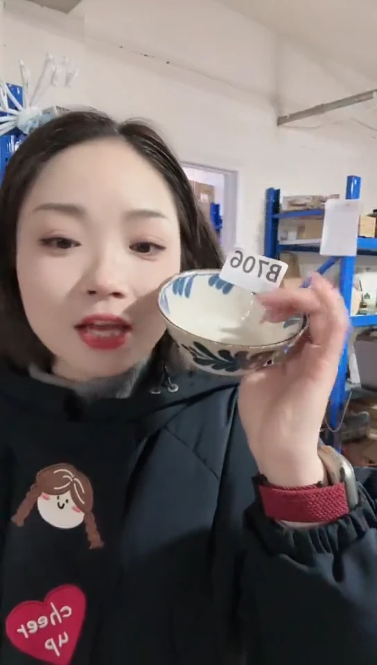 【闪购商品】瓷片日本瓷器南国之风11cm钵两只B706