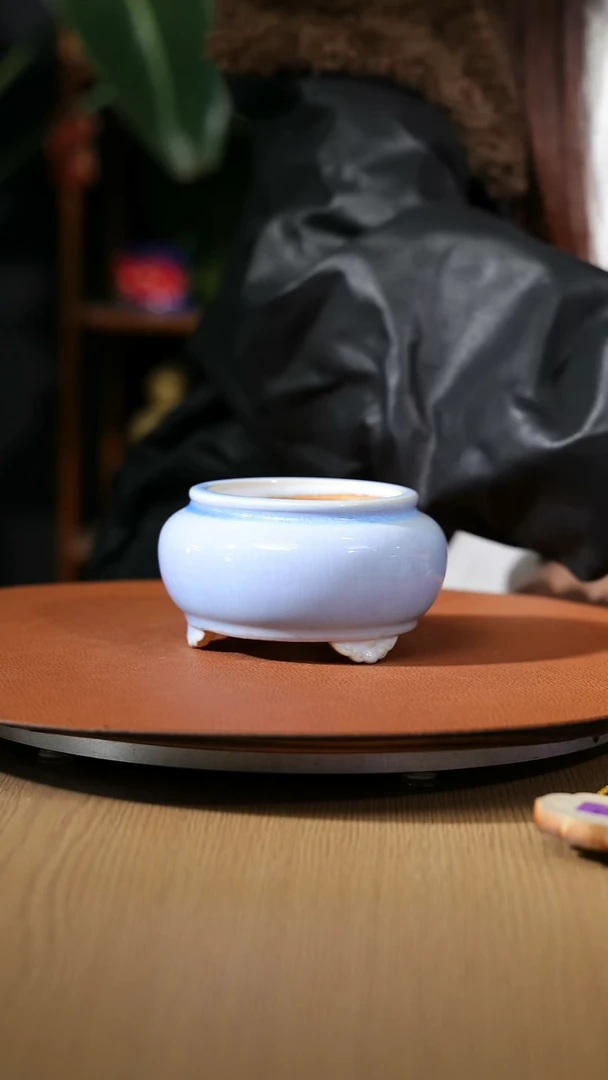 【石湾花盆】5寸袋式三脚小圆盆231