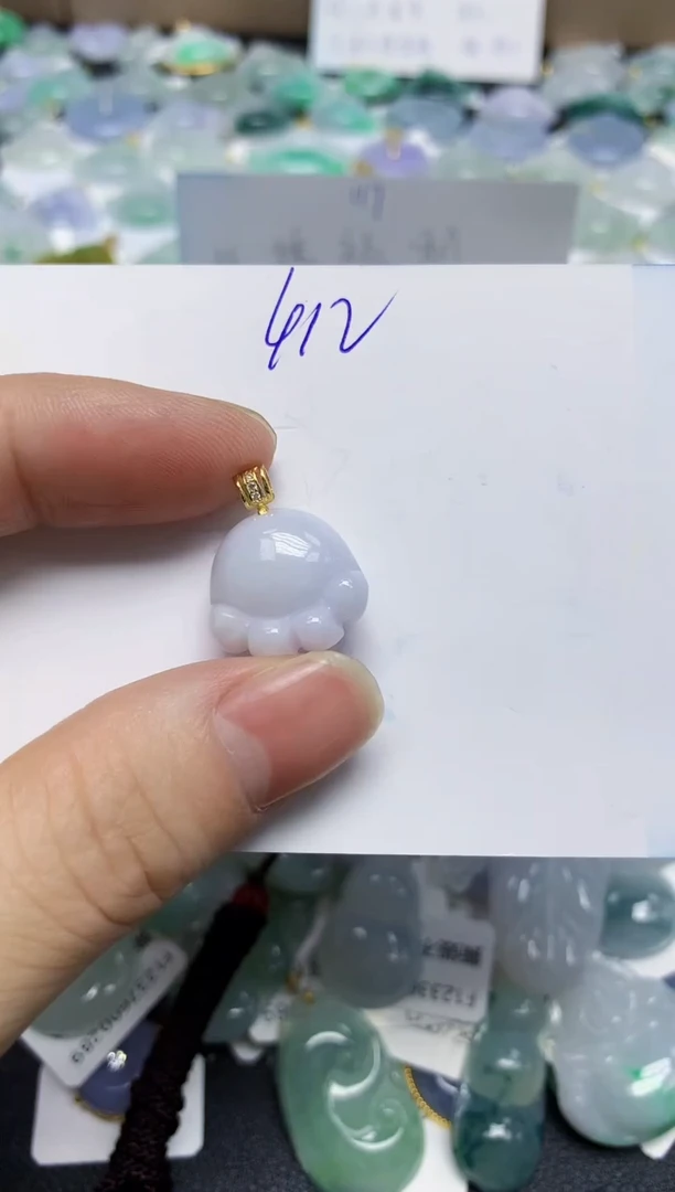 颈饰未镶嵌翡翠天然缅甸翡翠A货翡翠百元以上9元证书费自理