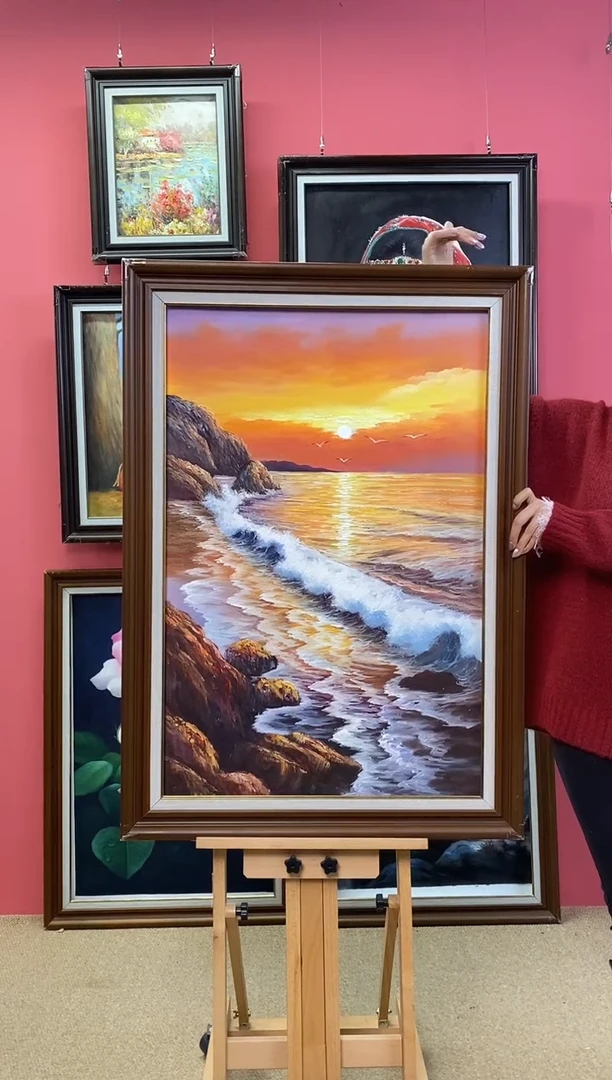 油画日**辉 尺寸60*90画芯（不含框）26026