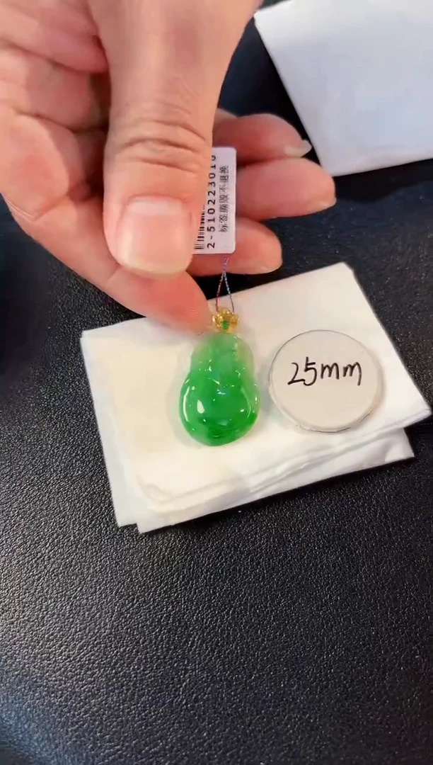 【闪购商品】翡翠颈饰18K金镶嵌缅料A货/支持复检/一件