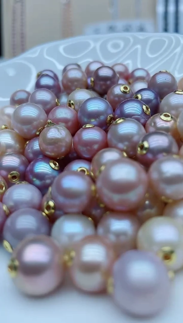 淡水珍珠银S925镶嵌吊坠(不含链)路路通多样性发其一