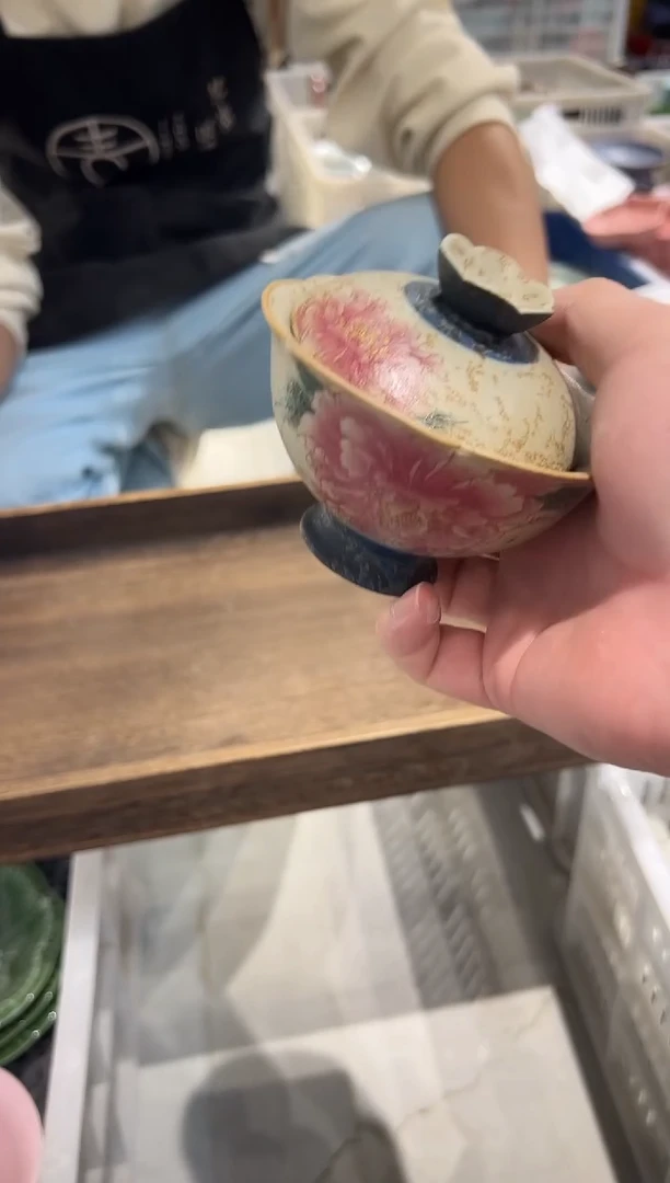 盘火石红茶具正品 盖碗