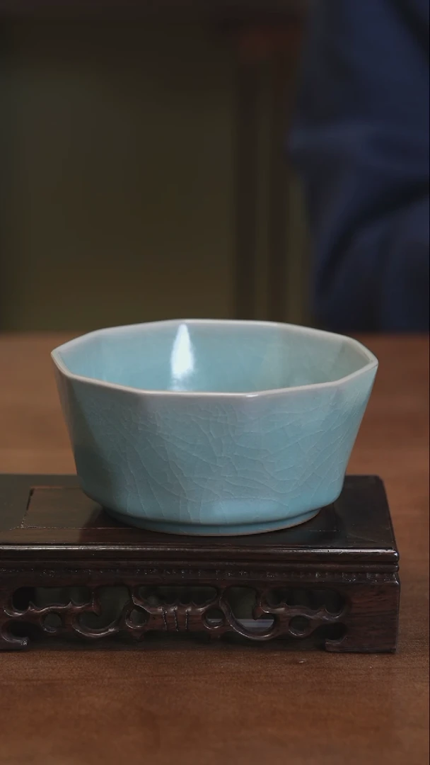 【闪购商品】清凉寺原产地手工汝瓷钻石小碗