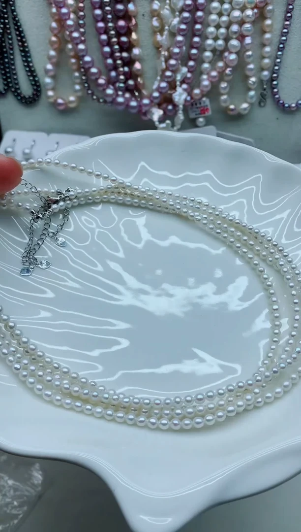 淡水珍珠未镶嵌颈饰淡水珍珠项链多样性发其一