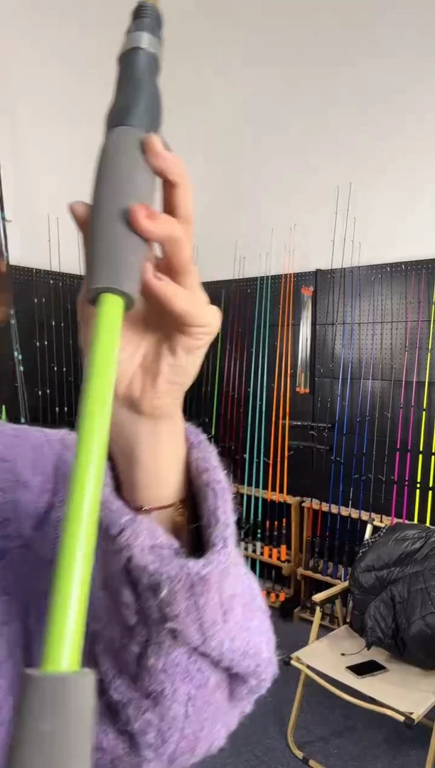 1.8m碳素绿浪1.8米直柄（瑕疵尾货竿，没有售后，介意勿拍）