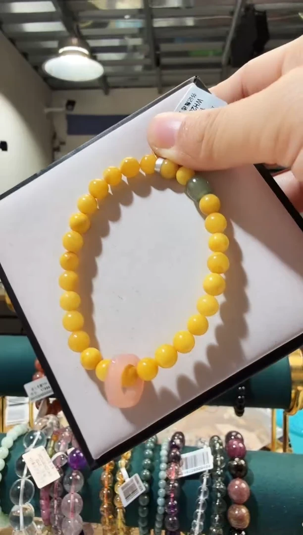 手链蜜蜡未镶嵌优1058 约6mm