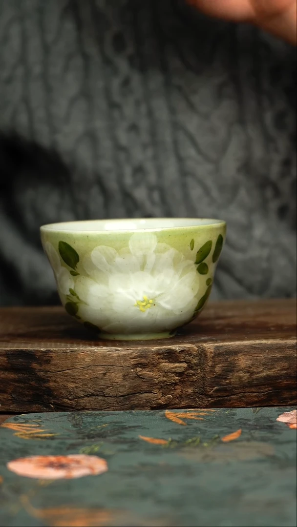 【闪购商品】杯釉下彩手工手绘同款陶器
