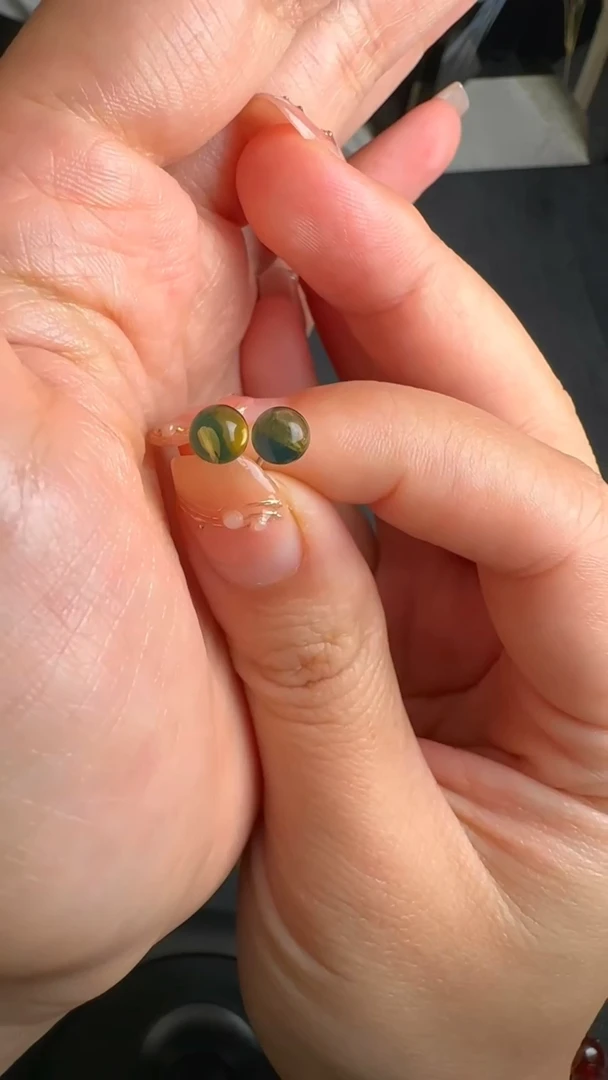 未镶嵌琥珀耳饰JJD0615004多样性发一