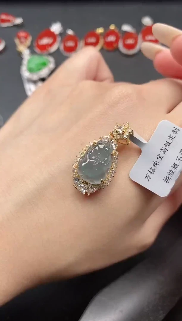 银S925镶嵌戒指翡翠51511