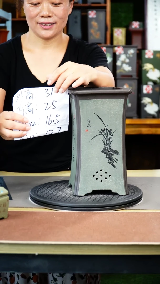 紫砂花盆紫砂花盆
