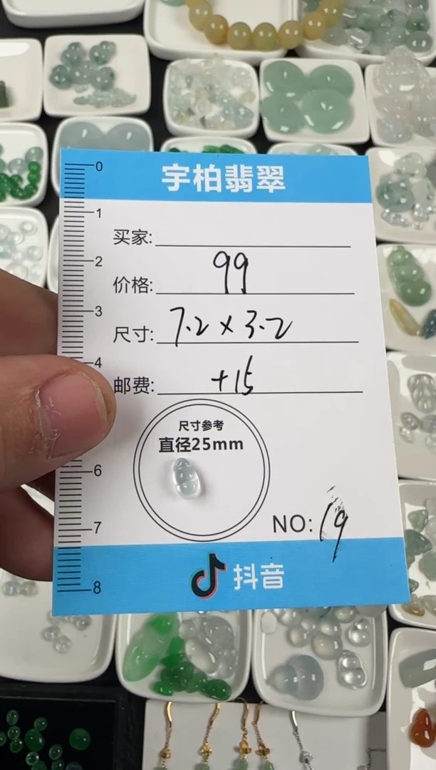 未镶嵌定制翡翠天然A货翡翠+豆子19