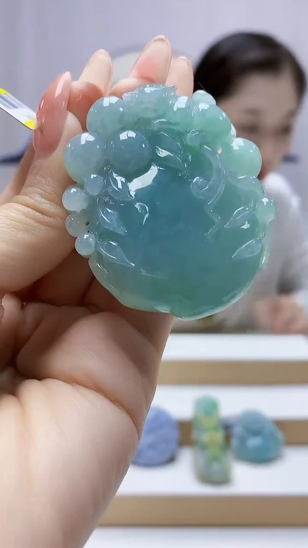 未镶嵌定制翡翠3099ty-毛货挂件90