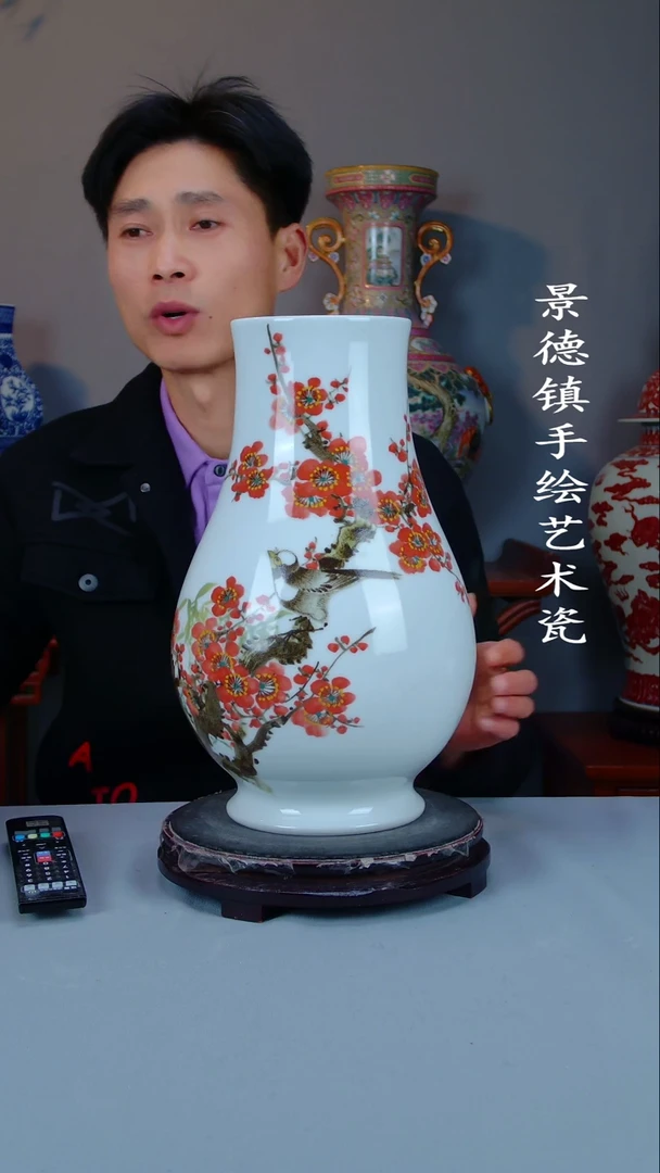 摆件陶瓷景德镇手工手绘陶瓷摆件21