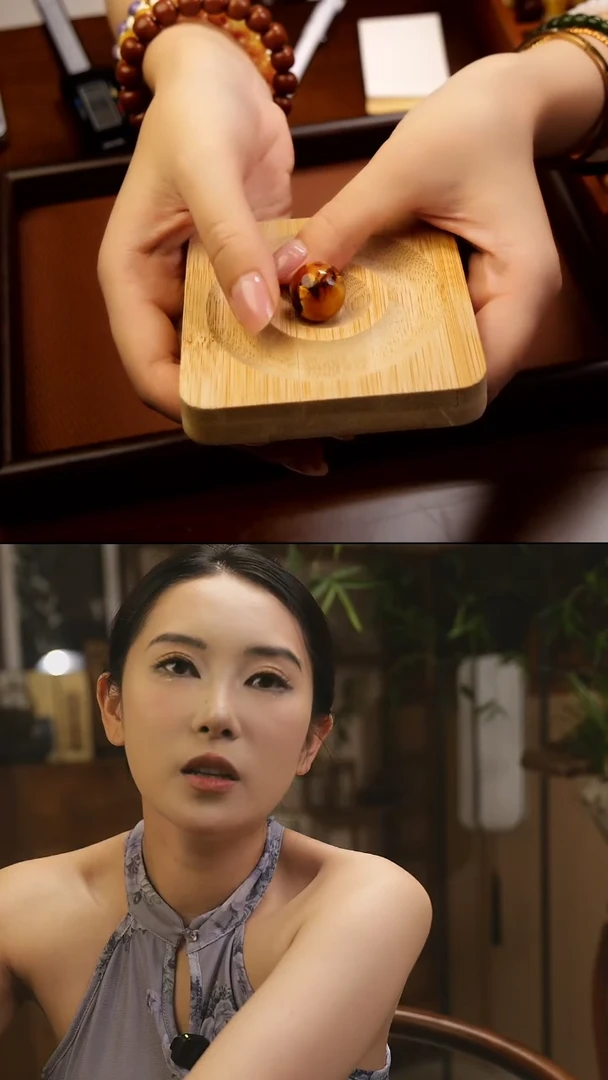 蜜蜡未镶嵌珠宝奇石24沁色圆珠18mm多样性发其一