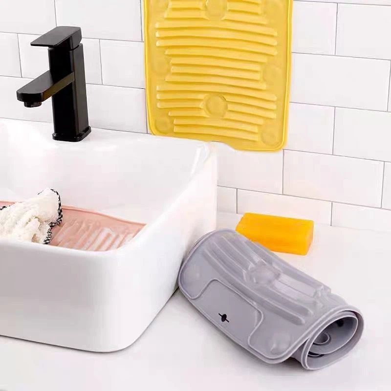可折叠搓衣板家用吸盘防滑软体搓板罚跪塑料多功能硅胶洗衣板