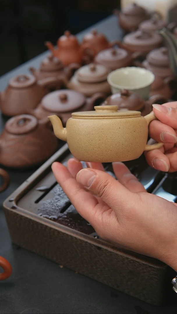 【闪购商品】紫砂茶宠紫砂壶海棠汉瓦小微瑕150毫升