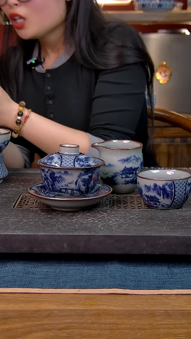 简装家用款3件套 老陶泥开片纹陶瓷茶具