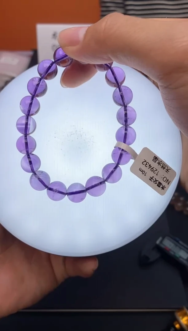 水晶手串未镶嵌35紫水10mm