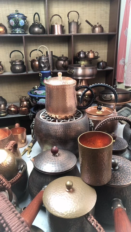 贵金属紫铜泡茶壶