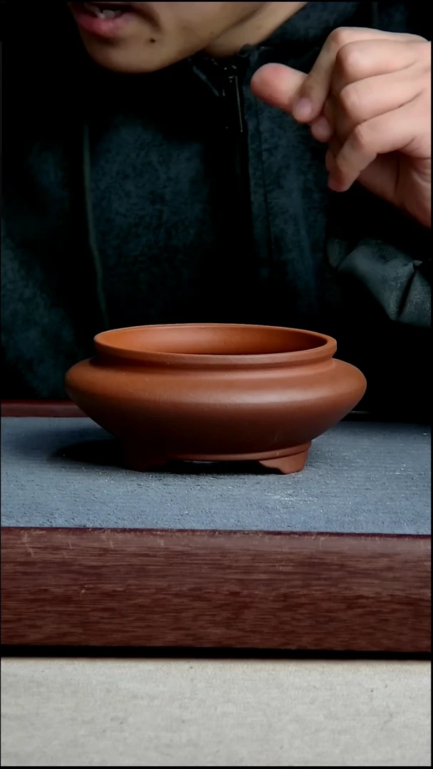 紫砂花盆11*5内径紫砂花盆