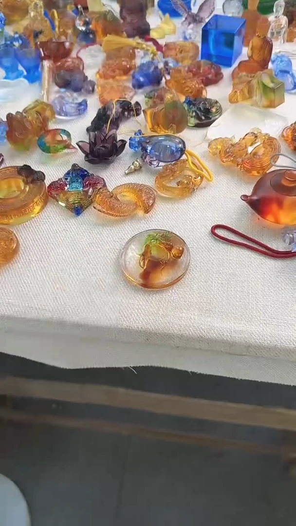 手工艺品琉璃小盖制