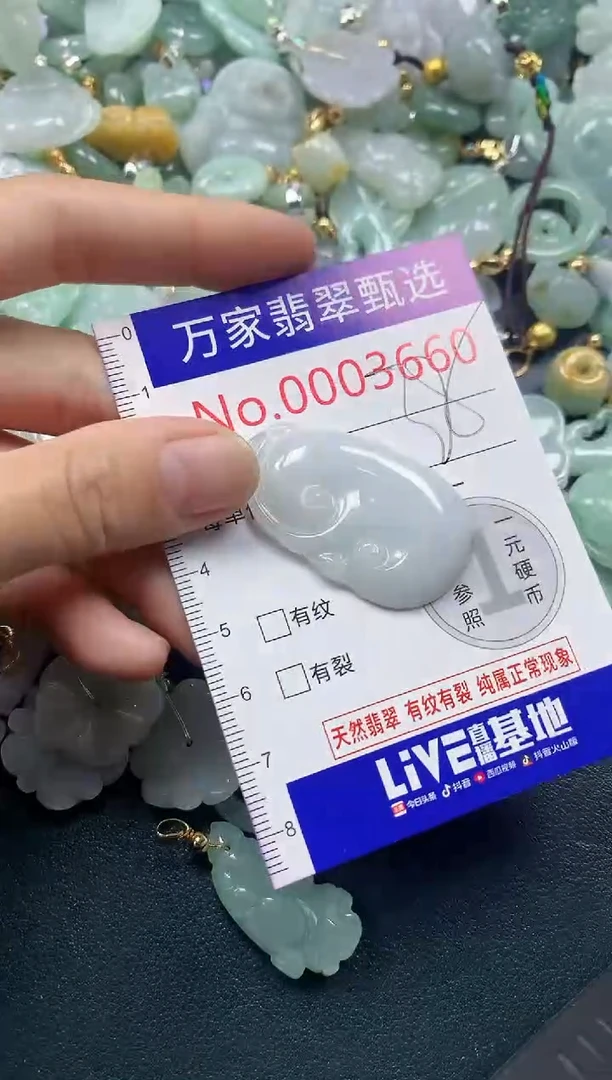 吊坠(不含链)未镶嵌翡翠3660
