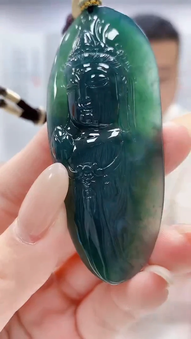 未镶嵌定制翡翠4898lr-毛货挂件37