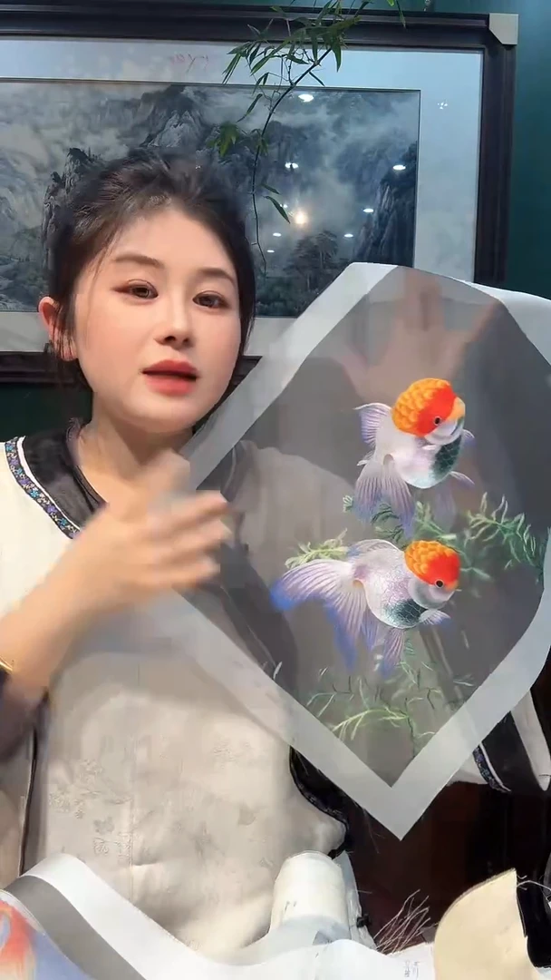 刺绣非遗苏绣手工刺绣绣片30x40
