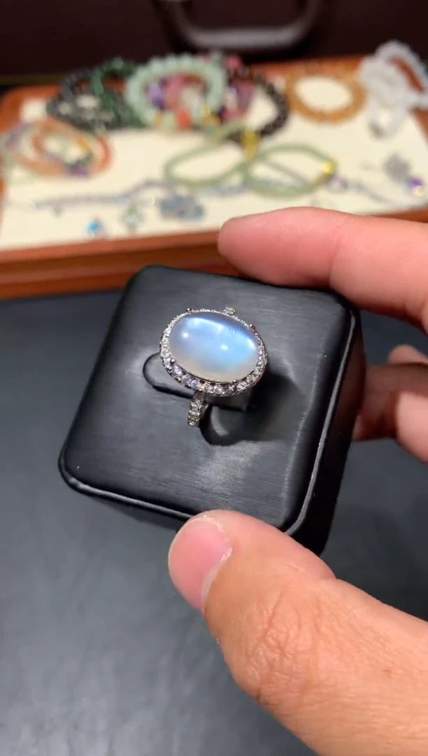 未镶嵌戒指天河石F85【多样性发其一】