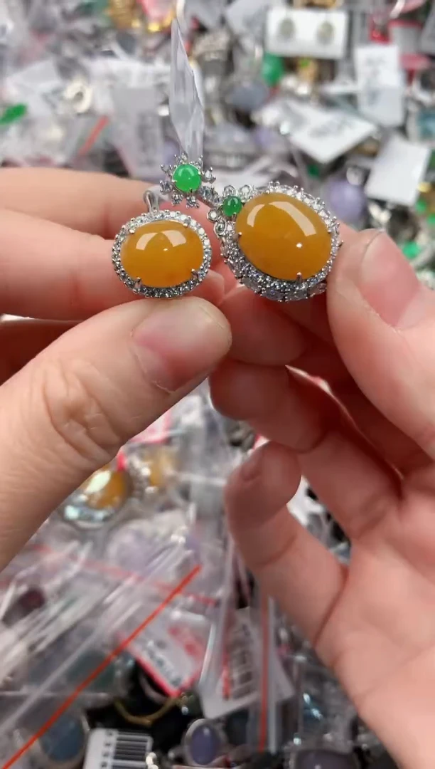 银S925镶嵌戒指翡翠777----6