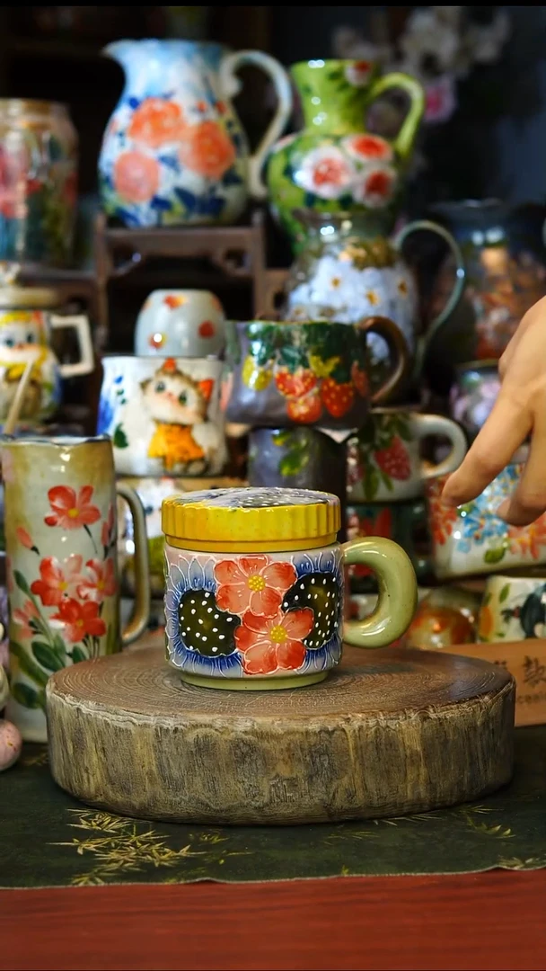 陶瓷36景德镇手工手绘釉下彩