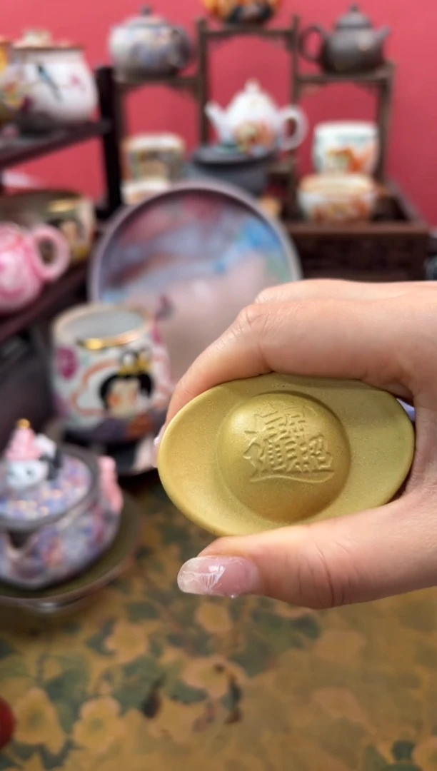 【闪购商品】紫砂金元宝茶宠摆件