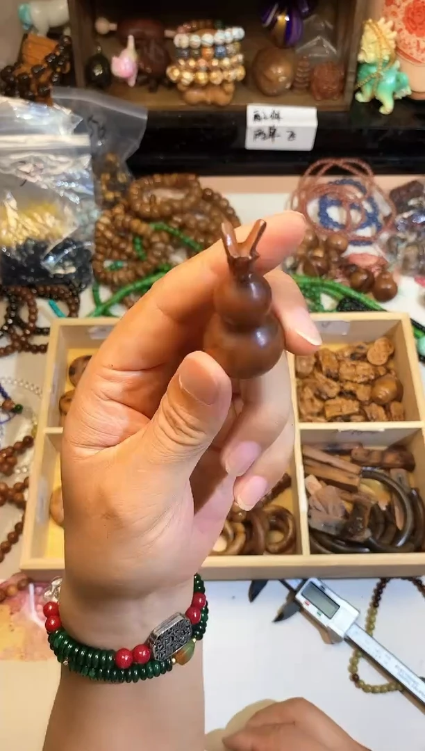 非洲檀香手串/手链雷击枣木葫芦发1有雷劈痕迹