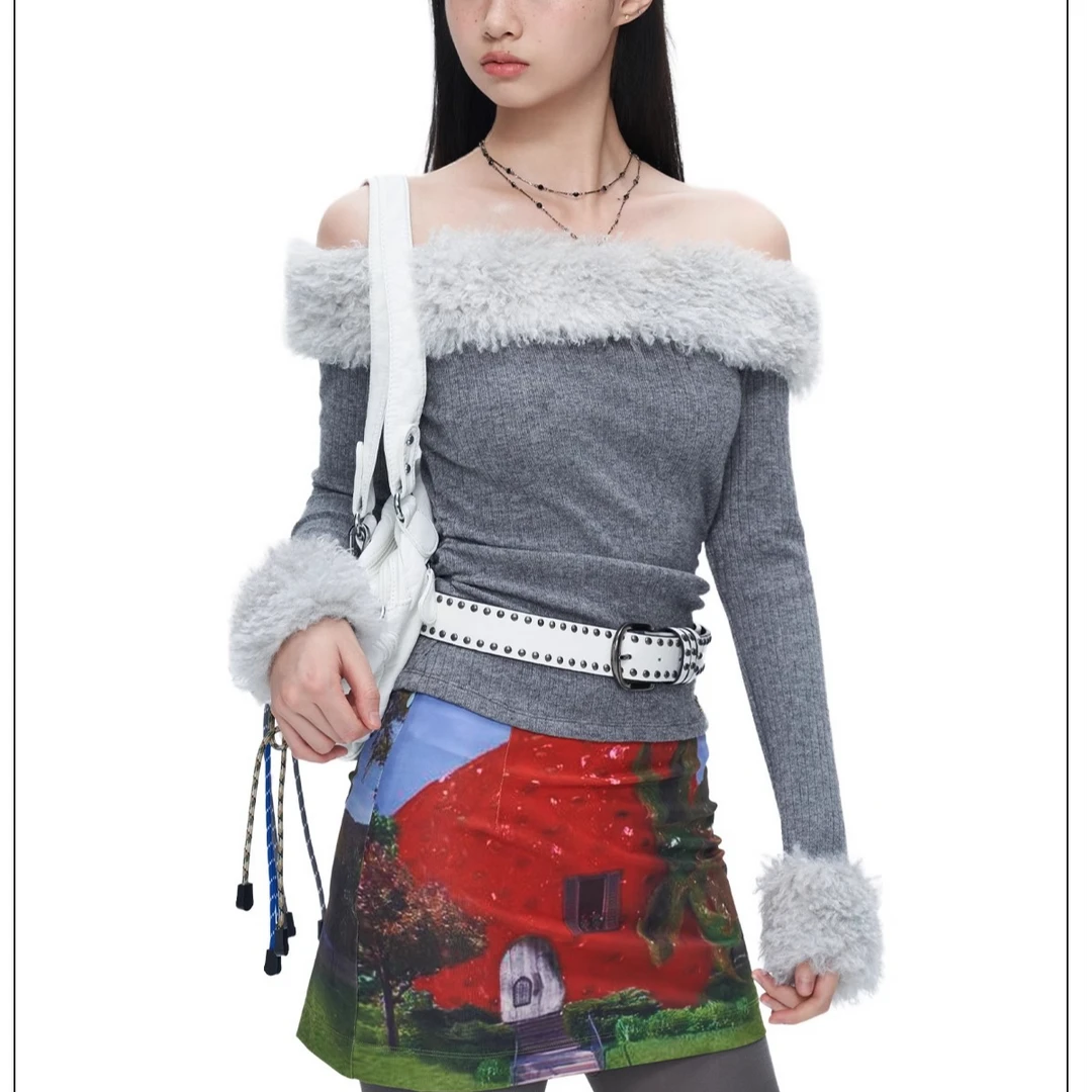 【自播】NextPassport 水果花卉印花包臀短裙安全裤