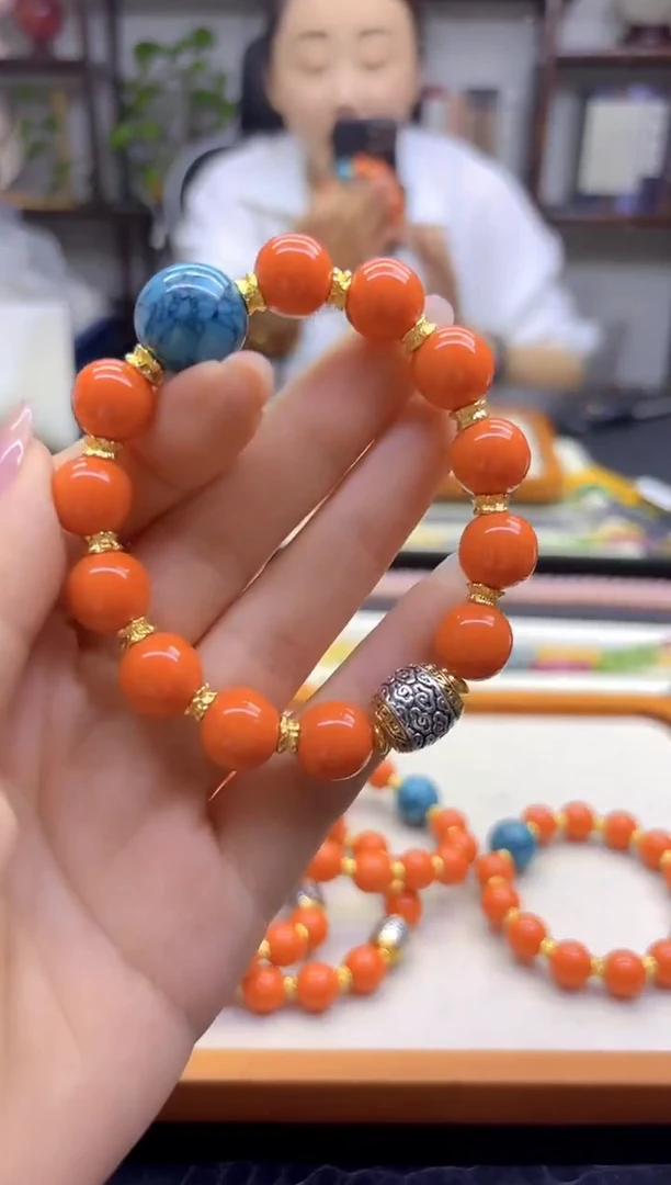 银S925镶嵌手链玛瑙/玉髓DIY款S982