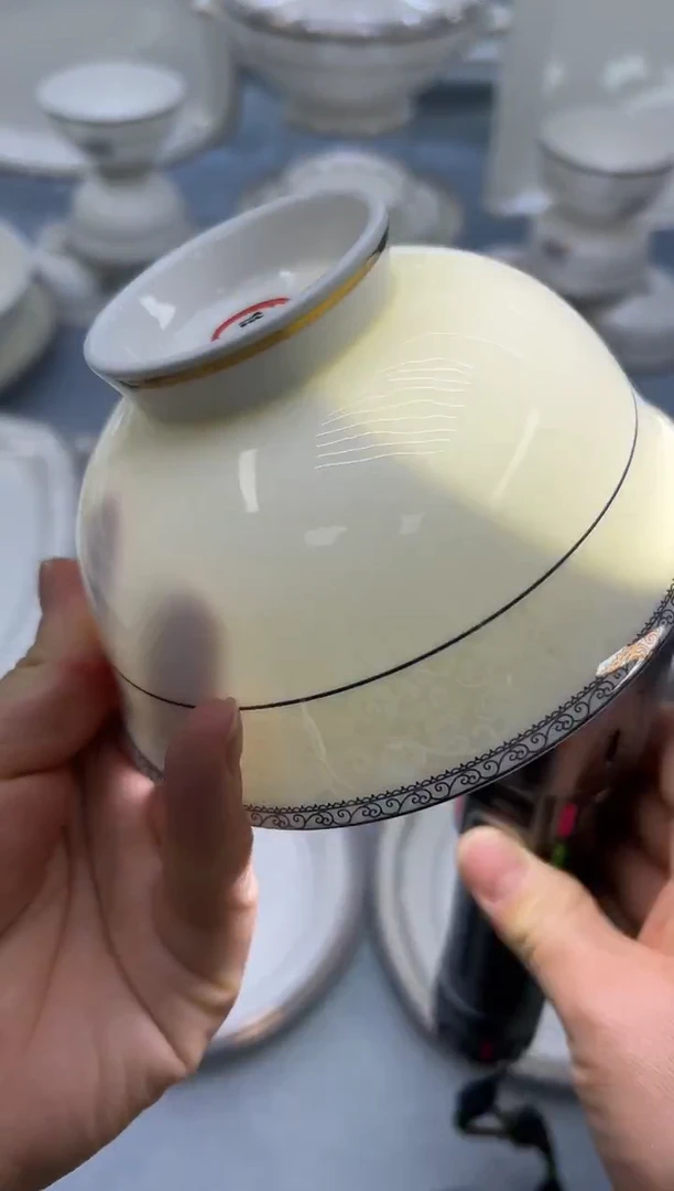 骨瓷玲珑6高6个