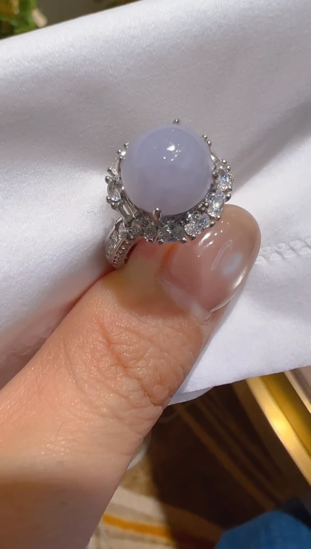 银S925镶嵌戒指翡翠多样性团购发一件