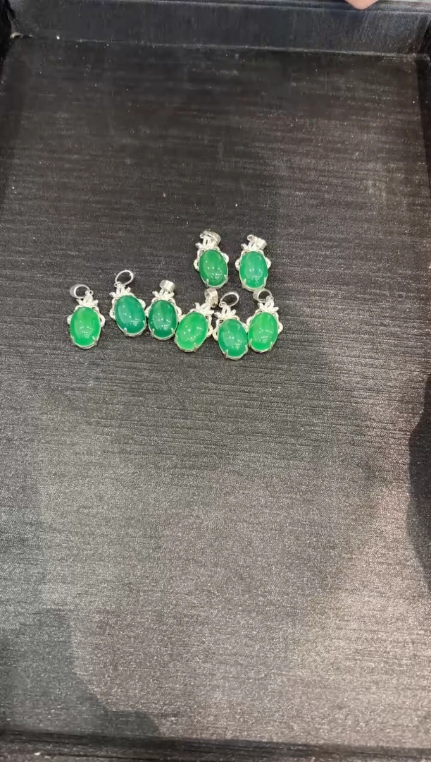 未镶嵌颈饰玛瑙/玉髓蛋面12*18吊坠多样性拍一发一-591567