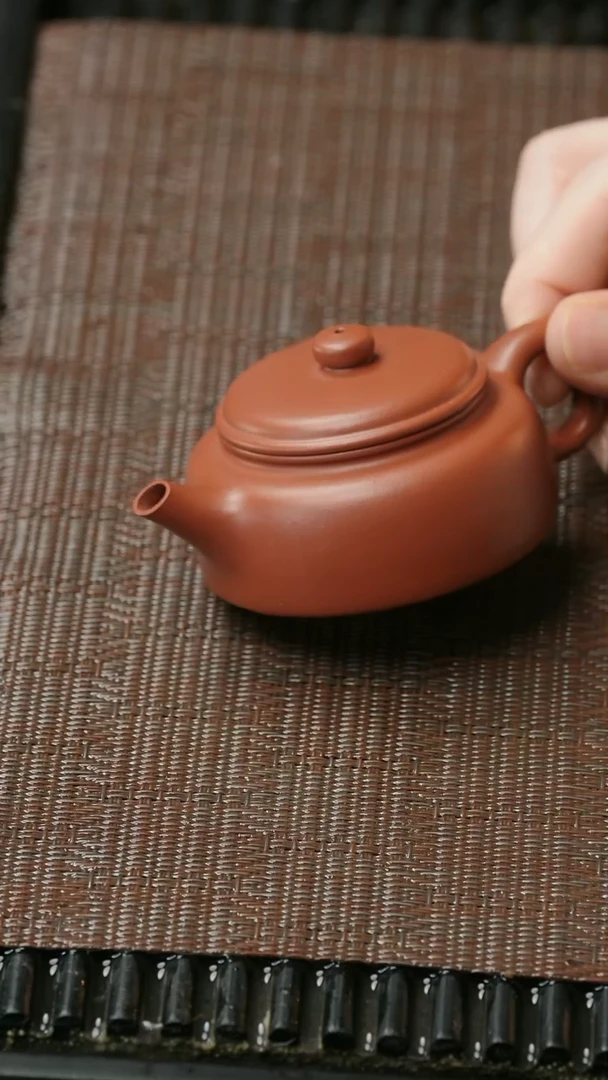 【闪购商品】紫砂茶壶五堂 大口扁钟-中秋月