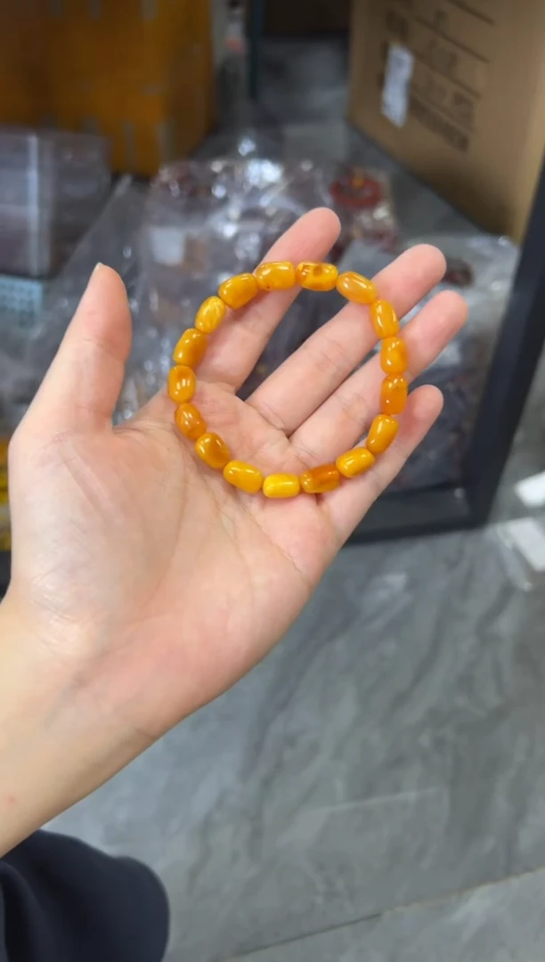 未镶嵌蜜蜡手链爆米花蜜蜡随行枣珠手链[2196]