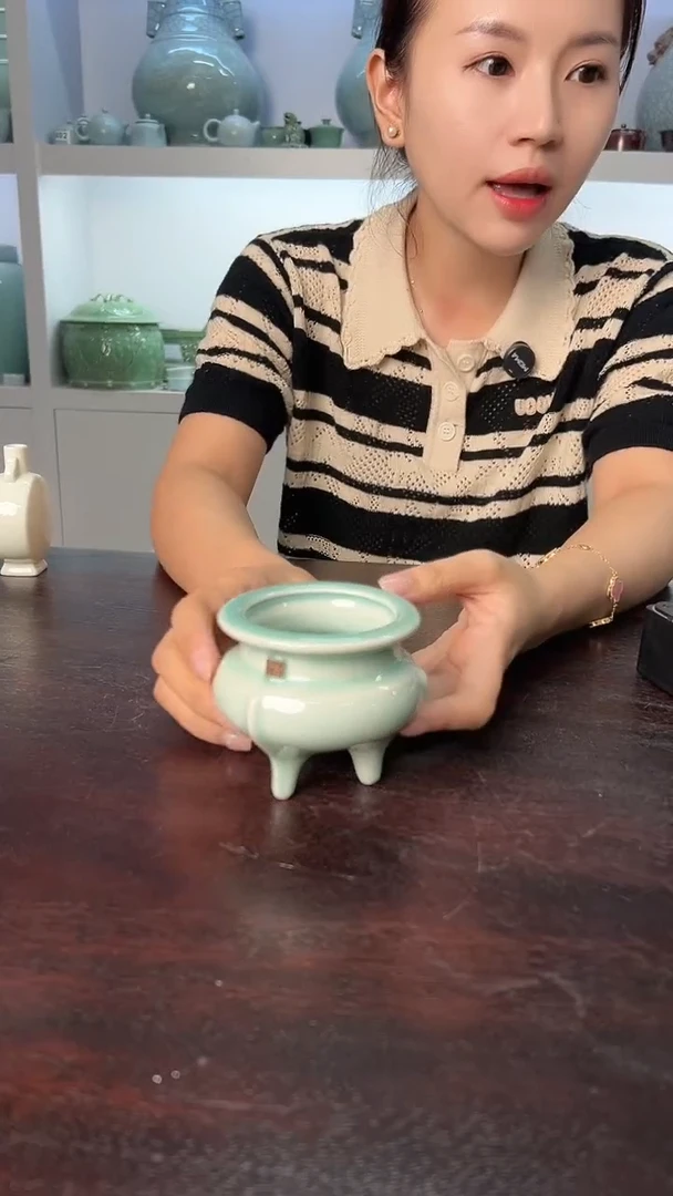龙泉云间青瓷小米茶器