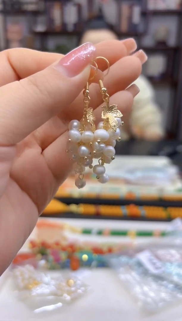 【闪购商品】淡水珍珠耳饰14K金镶嵌E441